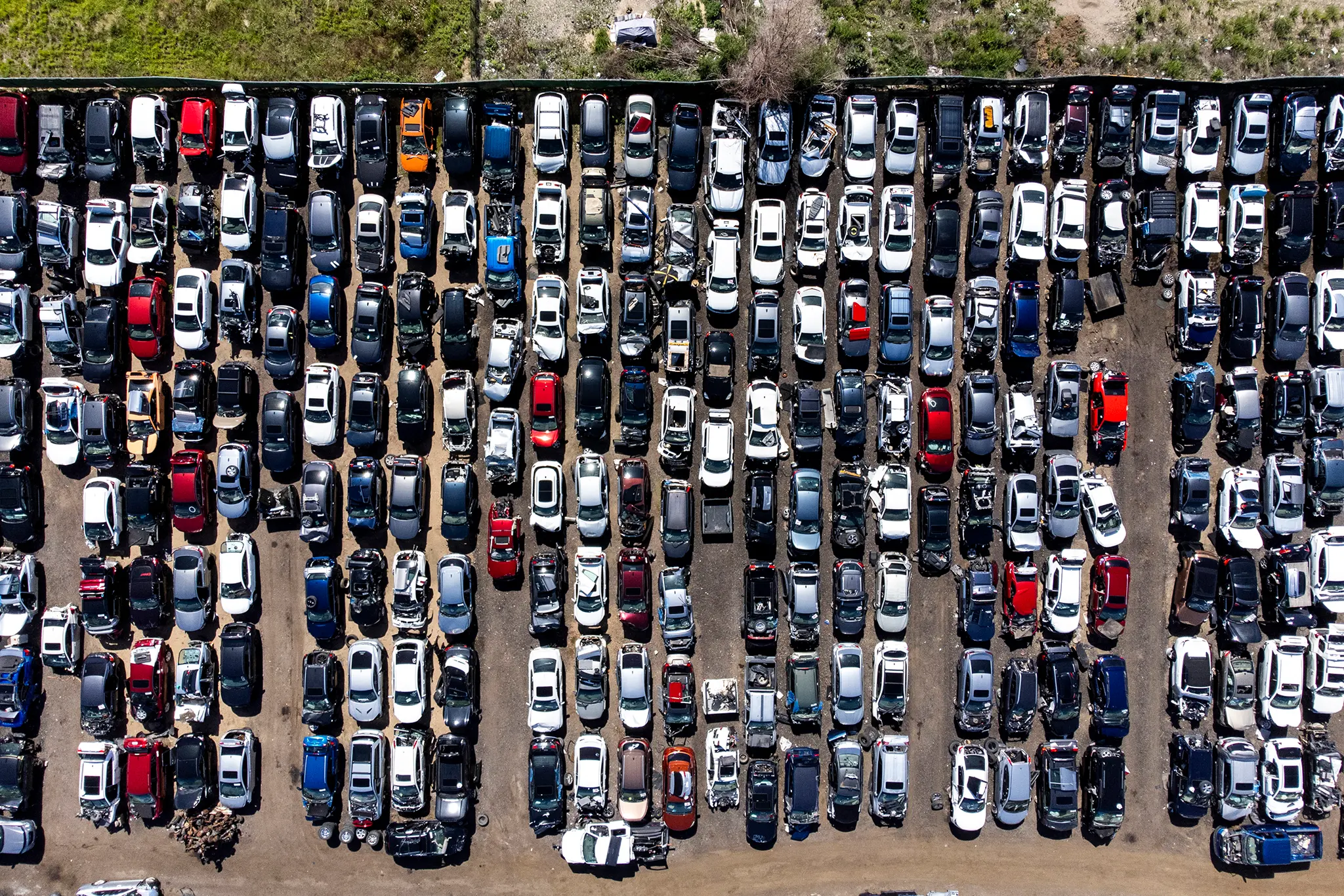 A scrap yard on the edge of Elyria Swansea. June 20, 2023